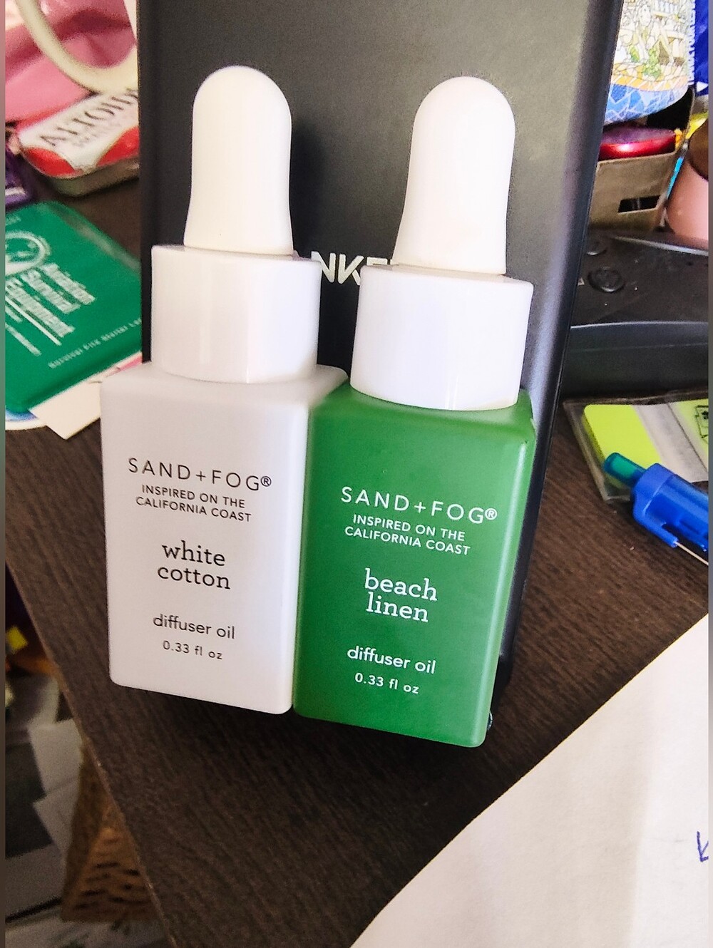 White Cotton & Beach Linen Diffuser Oil Duo - W